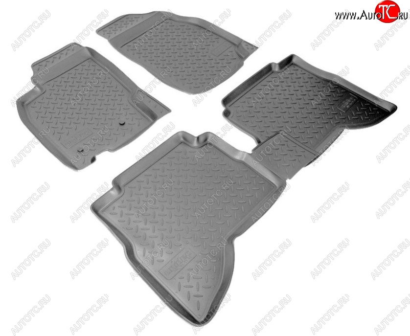 2 499 р. Комплект ковриков в салон Norplast Unidec Mitsubishi Pajero Sport PA дорестайлинг (1996-2004) (Цвет: черный)  с доставкой в г. Кемерово