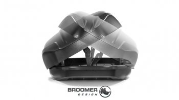 22 749 р. Багажный бокс Broomer Venture (420 л/189x89x40 см) на крышу   (Покрытие: шагрень, Цвет: чёрный)  с доставкой в г. Кемерово. Увеличить фотографию 4