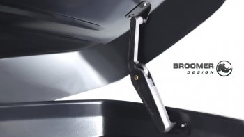 22 749 р. Багажный бокс Broomer Venture (420 л/189x89x40 см) на крышу   (Покрытие: шагрень, Цвет: чёрный)  с доставкой в г. Кемерово. Увеличить фотографию 5