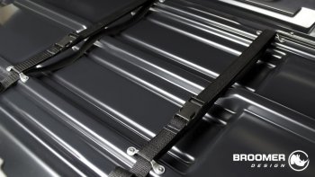 22 749 р. Багажный бокс Broomer Venture (420 л/189x89x40 см) на крышу   (Покрытие: шагрень, Цвет: чёрный)  с доставкой в г. Кемерово. Увеличить фотографию 8