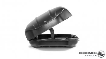 22 749 р. Багажный бокс Broomer Venture (420 л/189x89x40 см) на крышу   (Покрытие: шагрень, Цвет: чёрный)  с доставкой в г. Кемерово. Увеличить фотографию 3