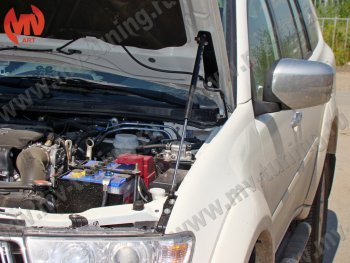 2 969 р. Упор капота MV-Tuning (одинарный)  Mitsubishi Pajero Sport  PB (2008-2013) дорестайлинг  с доставкой в г. Кемерово. Увеличить фотографию 3