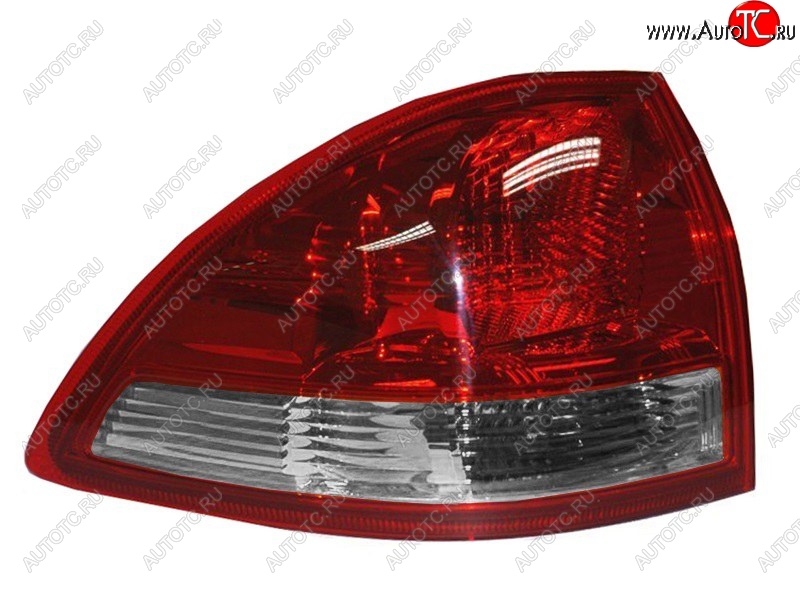 5 499 р. Левый фонарь (внешний/красно-белый) SAT Mitsubishi Pajero Sport PB дорестайлинг (2008-2013)  с доставкой в г. Кемерово