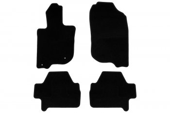 4 849 р. Текстильные коврики салона Klever Econom Mitsubishi Pajero Sport PB дорестайлинг (2008-2013) (Черные)  с доставкой в г. Кемерово. Увеличить фотографию 1