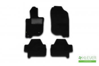 459 р. Текстильные коврики салона Klever Standart Mitsubishi Pajero Sport PB дорестайлинг (2008-2013) (Черные)  с доставкой в г. Кемерово. Увеличить фотографию 1