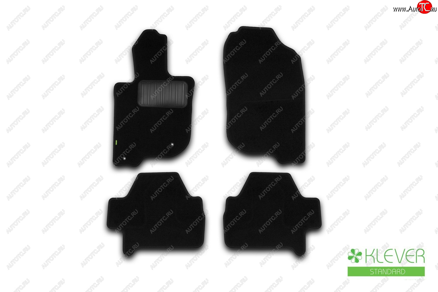 459 р. Текстильные коврики салона Klever Standart Mitsubishi Pajero Sport PB дорестайлинг (2008-2013) (Черные)  с доставкой в г. Кемерово