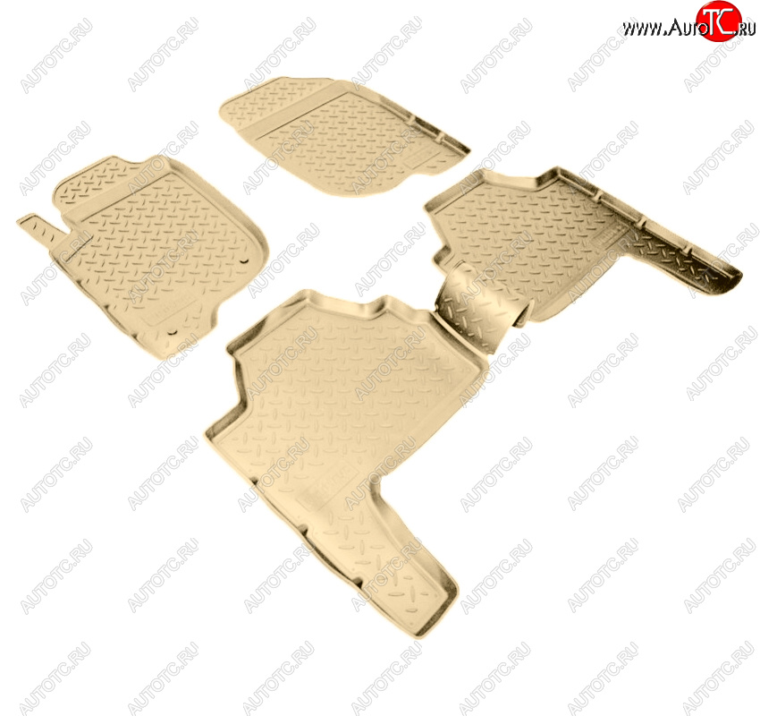 2 999 р. Коврики салона Norplast Unidec  Mitsubishi Pajero Sport  PB (2008-2013) дорестайлинг (Цвет: бежевый)  с доставкой в г. Кемерово