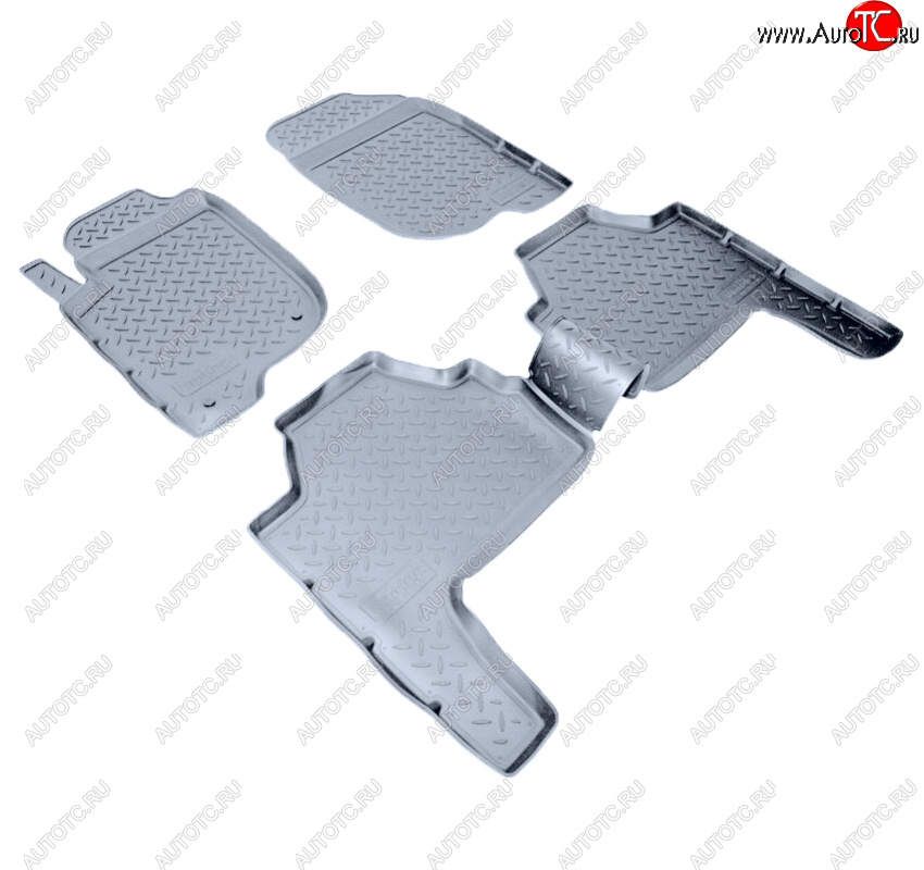 2 999 р. Коврики салона Norplast Unidec  Mitsubishi Pajero Sport  PB (2008-2013) дорестайлинг (Цвет: серый)  с доставкой в г. Кемерово