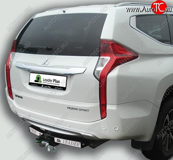 10 949 р. Фаркоп Лидер Плюс (съемный шар тип F, с нержавеющей пластиной) Mitsubishi Pajero Sport PB дорестайлинг (2008-2013) (Без электропакета)  с доставкой в г. Кемерово