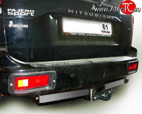 8 199 р. Фаркоп Лидер Плюс (с нерж. пластиной) Mitsubishi Pajero Sport PA дорестайлинг (1996-2004) (Без электропакета)  с доставкой в г. Кемерово