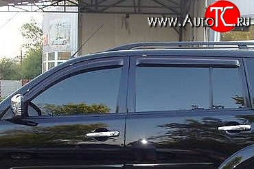 999 р. Комплект дефлекторов окон (ветровиков) 4 шт. Russtal Mitsubishi Pajero Sport PB дорестайлинг (2008-2013)  с доставкой в г. Кемерово