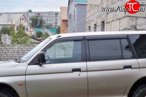 1 899 р. Комплект дефлекторов окон (5 дв.) SkyLine Mitsubishi Pajero Sport PB рестайлинг (2013-2017)  с доставкой в г. Кемерово