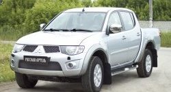 2 199 р. Защитная сетка решетки переднего бампера РА Mitsubishi Pajero Sport PB дорестайлинг (2008-2013)  с доставкой в г. Кемерово. Увеличить фотографию 3