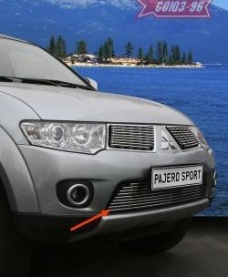 Декоративный элемент воздухозаборника Souz-96 (d10-9) Mitsubishi Pajero Sport  PB (2008-2013) дорестайлинг
