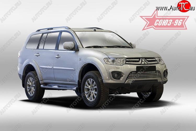 5 804 р. Декоративный элемент воздухозаборника Souz-96 (d16)  Mitsubishi Pajero Sport  PB (2008-2013) дорестайлинг  с доставкой в г. Кемерово
