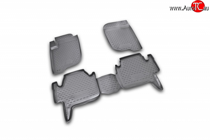 2 474 р. Коврики в салон Element 4 шт. (полиуретан) Mitsubishi Pajero Sport PB дорестайлинг (2008-2013)  с доставкой в г. Кемерово