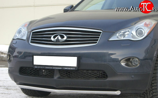 14 399 р. Защита переднего бампера (Ø42 мм, нержавейка) SLITKOFF  INFINITI EX35  J50 (2007-2013)  с доставкой в г. Кемерово