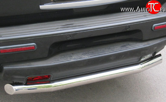 16 849 р. Защита заднего бампера (Ø76 мм, нержавейка) SLITKOFF  INFINITI QX56  JA60 (2004-2010) дорестайлинг, рестайлинг  с доставкой в г. Кемерово