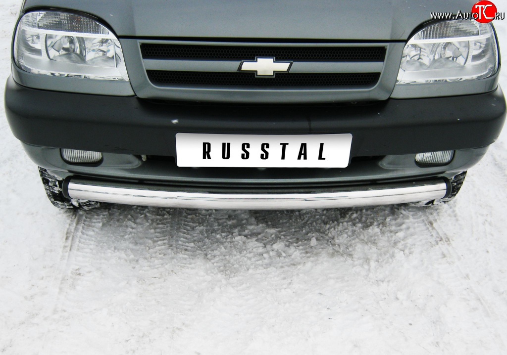 13 999 р. Одинарная защита переднего бампера SLITKOFF диаметром 63 мм  Chevrolet Niva  2123 (2002-2008), Лада 2123 (Нива Шевроле) (2002-2008)  с доставкой в г. Кемерово