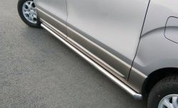 91 999 р. Защита порогов Russtal Hyundai Starex/Grand Starex/H1 TQ рестайлинг (2014-2018) (Защита порогов с со скосами на торцах (вариант 1))  с доставкой в г. Кемерово. Увеличить фотографию 3