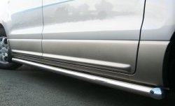 91 999 р. Защита порогов Russtal Hyundai Starex/Grand Starex/H1 TQ рестайлинг (2014-2018) (Защита порогов с со скосами на торцах (вариант 1))  с доставкой в г. Кемерово. Увеличить фотографию 4