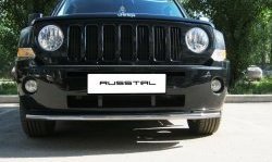 8 249 р. Одинарная защита переднего бампера Russtal 42 мм Jeep Liberty KJ дорестайлинг (2001-2004)  с доставкой в г. Кемерово. Увеличить фотографию 2