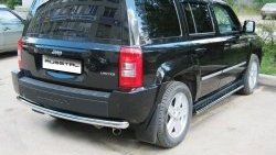 10 549 р. Защита заднего бампера (Ø63 мм, нержавейка) Russtal Jeep Liberty KJ дорестайлинг (2001-2004)  с доставкой в г. Кемерово. Увеличить фотографию 2