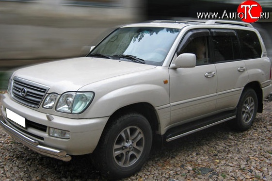 25 349 р. Тройная защита переднего бампера Russtal 63 мм Lexus LX470 J100 дорестайлинг (1998-2002) (Защита из трёх труб d63/63/42 мм)  с доставкой в г. Кемерово