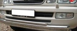 25 349 р. Тройная защита переднего бампера Russtal 63 мм Lexus LX470 J100 дорестайлинг (1998-2002) (Защита из трёх труб d63/63/42 мм)  с доставкой в г. Кемерово. Увеличить фотографию 3