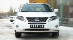 14 899 р. Одинарная защита переднего бампера SLITKOFF диаметром 76 мм Lexus RX270 AL10 дорестайлинг (2010-2012)  с доставкой в г. Кемерово. Увеличить фотографию 2