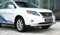 14 899 р. Одинарная защита переднего бампера SLITKOFF диаметром 76 мм  Lexus RX270  AL10 - RX450H  AL10  с доставкой в г. Кемерово. Увеличить фотографию 3