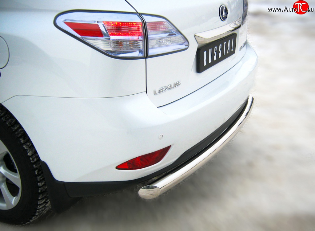 15 999 р. Защита заднего бампера (Ø76 мм, нержавейка) SLITKOFF  Lexus RX270  AL10 - RX450H  AL10  с доставкой в г. Кемерово