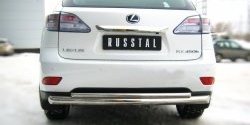 16 999 р. Защита заднего бампера (Ø76 и 42 мм, нержавейка) SLITKOFF  Lexus RX270  AL10 - RX450H  AL10  с доставкой в г. Кемерово. Увеличить фотографию 2