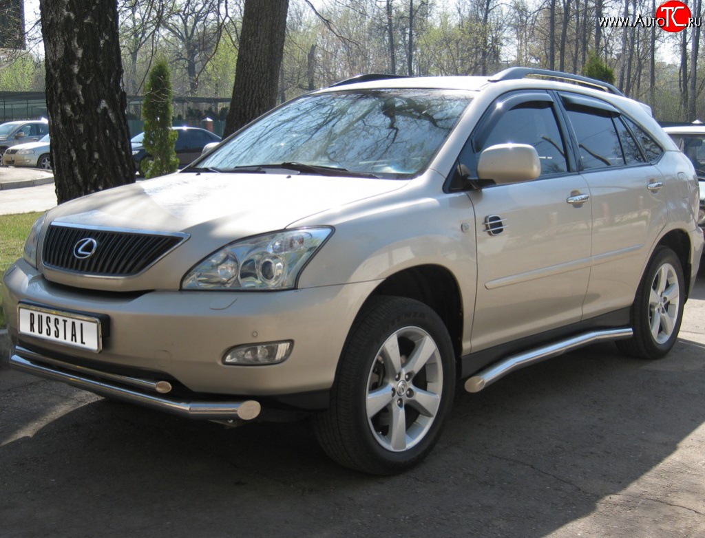 23 799 р. Защита порогов из труб d76 SLITKOFF Lexus RX350 XU30 дорестайлинг (2003-2006)  с доставкой в г. Кемерово