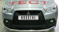 15 299 р. Одинарная защита переднего бампера SLITKOFF диаметром 63 мм  Mitsubishi ASX (2010-2012) дорестайлинг  с доставкой в г. Кемерово. Увеличить фотографию 1