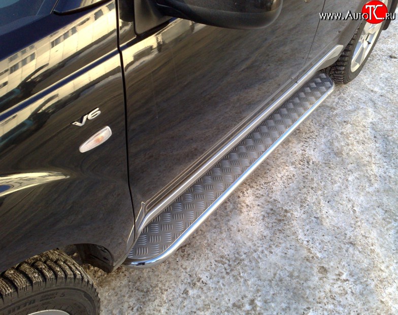 24 649 р. Широкая защита порогов SLITKOFF  Mitsubishi Outlander  XL (2005-2009) (CW)  дорестайлинг  с доставкой в г. Кемерово