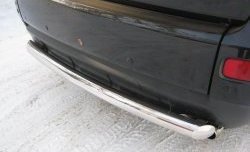 Защита заднего бампера (Ø76 мм, нержавейка) SLITKOFF Mitsubishi Outlander  XL (2005-2009) (CW)  дорестайлинг