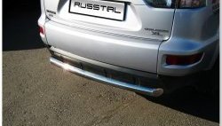 16 749 р. Защита заднего бампера (Ø76 мм, нержавейка) SLITKOFF  Mitsubishi Outlander  XL (2010-2013) (CW)  рестайлинг  с доставкой в г. Кемерово. Увеличить фотографию 5