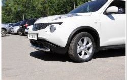 14 249 р. Одинарная защита переднего бампера SLITKOFF диаметром 63 мм  Nissan Juke  1 YF15 (2010-2014) дорестайлинг  с доставкой в г. Кемерово. Увеличить фотографию 6