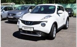 14 249 р. Одинарная защита переднего бампера SLITKOFF диаметром 63 мм  Nissan Juke  1 YF15 (2010-2014) дорестайлинг  с доставкой в г. Кемерово. Увеличить фотографию 7