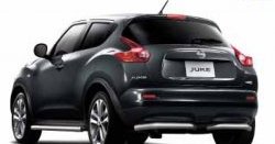 Длинная защита заднего бампера Petroil-Tuning 51 мм с передним приводом Nissan Juke  1 YF15 (2010-2014) дорестайлинг
