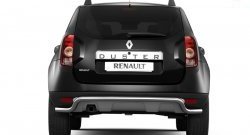 Защита Petroil Tuning заднего бампера диаметром 51 мм с изгибом под факоп Renault Duster  HS (2010-2015) дорестайлинг (Нержавеющая полированная сталь)
