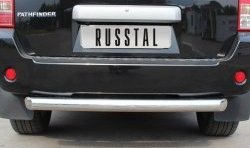 18 299 р. Защита заднего бампера (Ø76 мм, нержавейка) SLITKOFF  Nissan Pathfinder  R51 (2004-2007) дорестайлинг  с доставкой в г. Кемерово. Увеличить фотографию 3