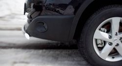 11 499 р. Защита переднего бампера (Ø75х42 мм, нержавейка) Russtal Nissan Qashqai +2 1 J10 дорестайлинг (2008-2010)  с доставкой в г. Кемерово. Увеличить фотографию 4