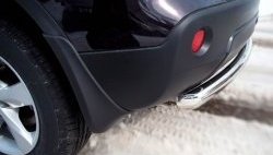 15 249 р. Защита заднего бампера (Ø63 мм, нержавейка) SLITKOFF Nissan Qashqai 1 J10 рестайлинг (2010-2013)  с доставкой в г. Кемерово. Увеличить фотографию 3