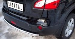 15 249 р. Защита заднего бампера (Ø63 мм, нержавейка) SLITKOFF Nissan Qashqai +2 1 J10 дорестайлинг (2008-2010)  с доставкой в г. Кемерово. Увеличить фотографию 3