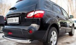 14 499 р. Защита заднего бампера (Ø76 мм, нержавейка) SLITKOFF  Nissan Qashqai +2  1 (2008-2010) J10 дорестайлинг  с доставкой в г. Кемерово. Увеличить фотографию 3
