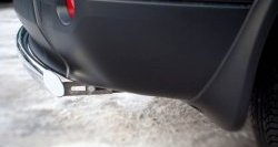 11 599 р. Защита заднего бампера (Ø75х42 мм, нержавейка) Russtal Nissan Qashqai +2 1 J10 дорестайлинг (2008-2010)  с доставкой в г. Кемерово. Увеличить фотографию 3
