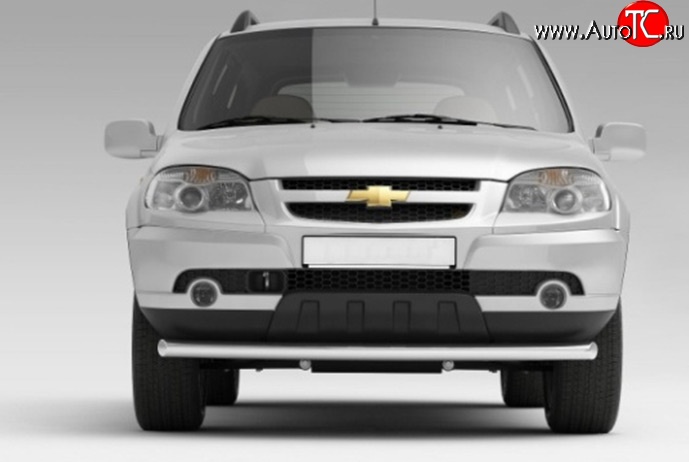 6 399 р. Одинарная защита переднего бампера DiMax 63 мм  Chevrolet Niva  2123 (2009-2020), Лада 2123 (Нива Шевроле) (2009-2021)  с доставкой в г. Кемерово