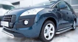 24 649 р. Широкая защита порогов SLITKOFF  Peugeot 3008 (2013-2017) рестайлинг  с доставкой в г. Кемерово. Увеличить фотографию 3